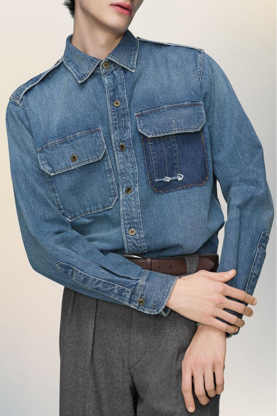Maison Margiela-Vintage Denim Shirts-NOWALL