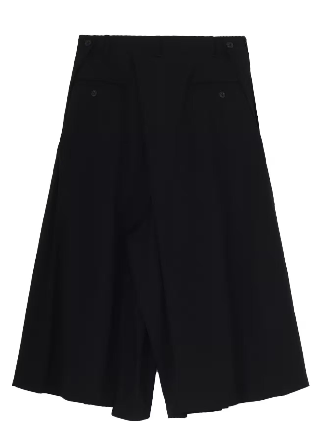 Yohji Yamamoto POUR HOMME-WOOL GABARDINE HAKAMA PANTS-NOWALL