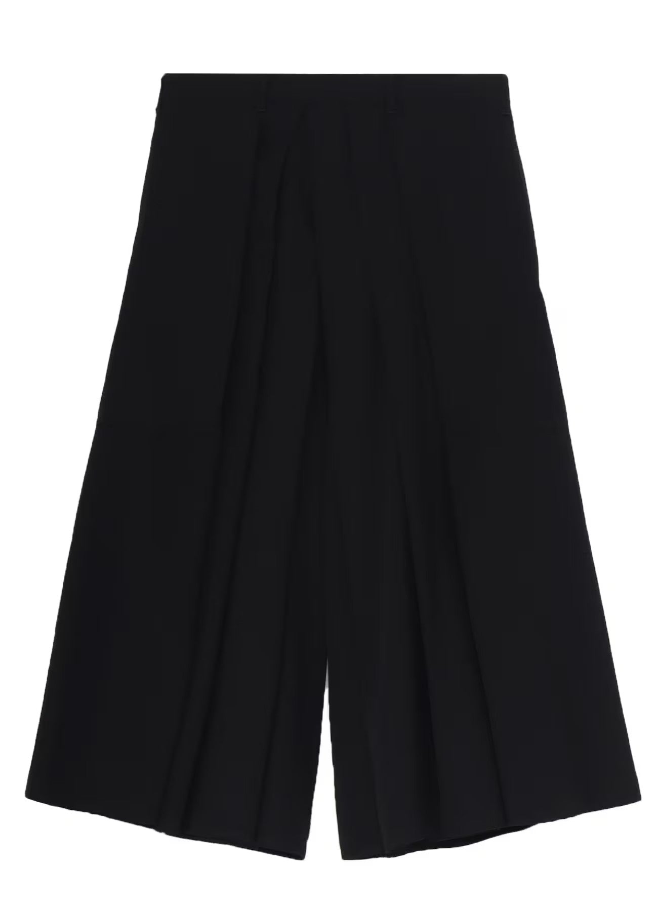 Yohji Yamamoto POUR HOMME-WOOL GABARDINE HAKAMA PANTS-NOWALL