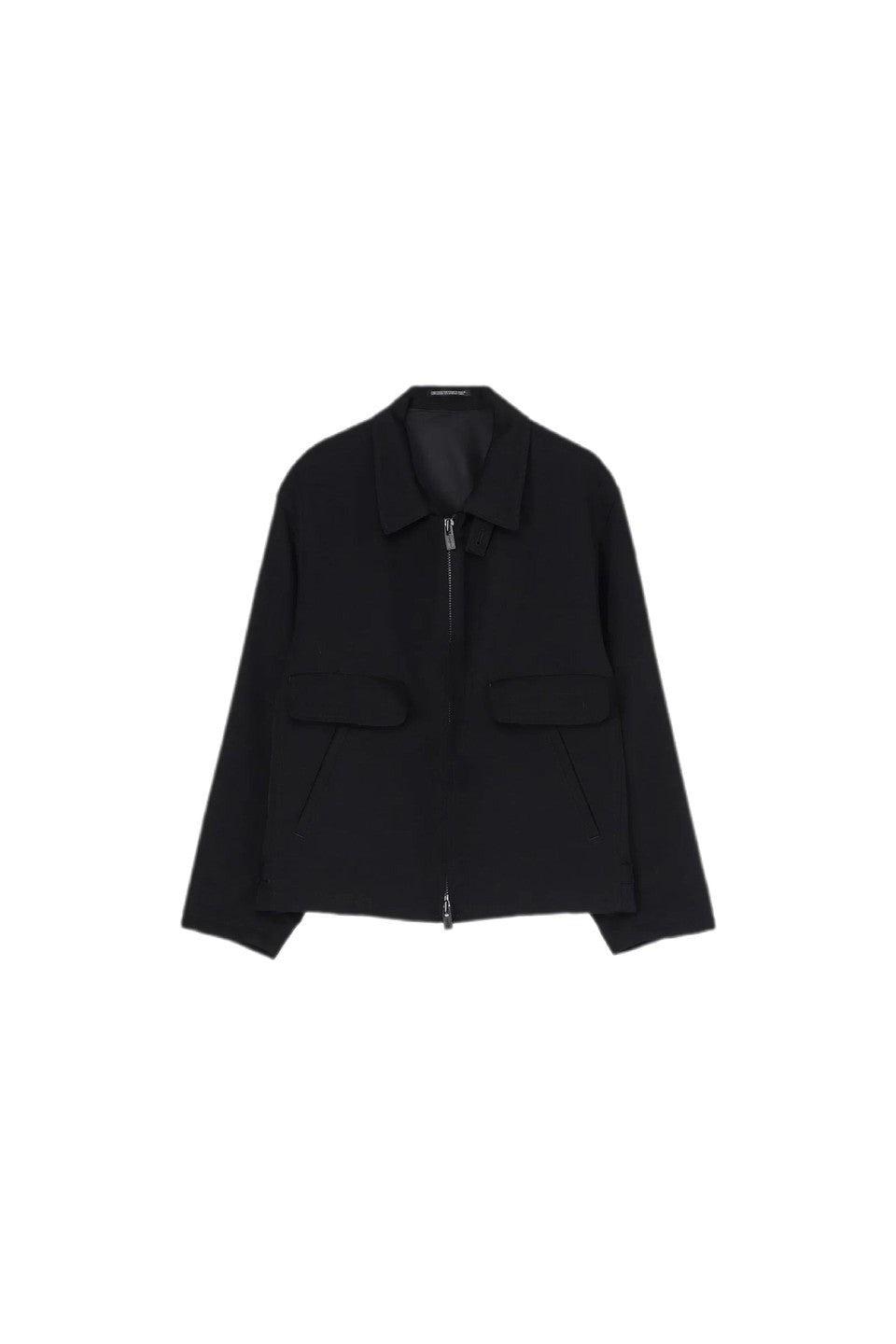 Yohji Yamamoto POUR HOMME-WOOL GABARDINE STANDARD BLOUSON-NOWALL