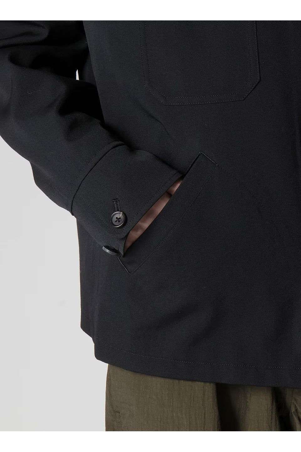Y's for men-WOOL GABARDINE STORM SHIELD BLOUSON-NOWALL