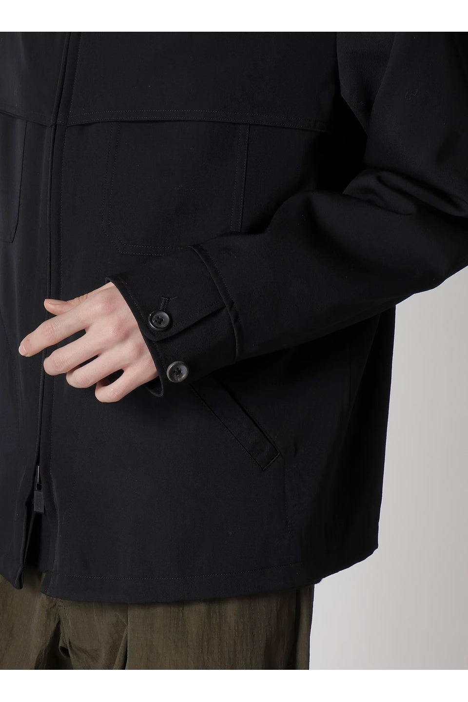 Y's for men-WOOL GABARDINE STORM SHIELD BLOUSON-NOWALL