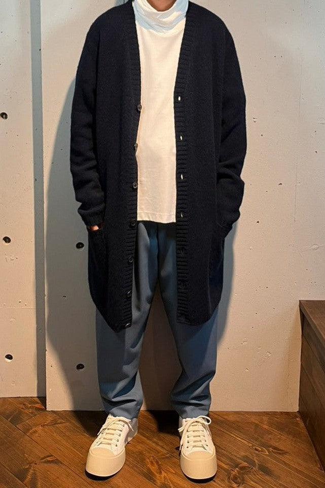 Maison Margiela-WOOL LONG KNIT CARDIGAN-NOWALL