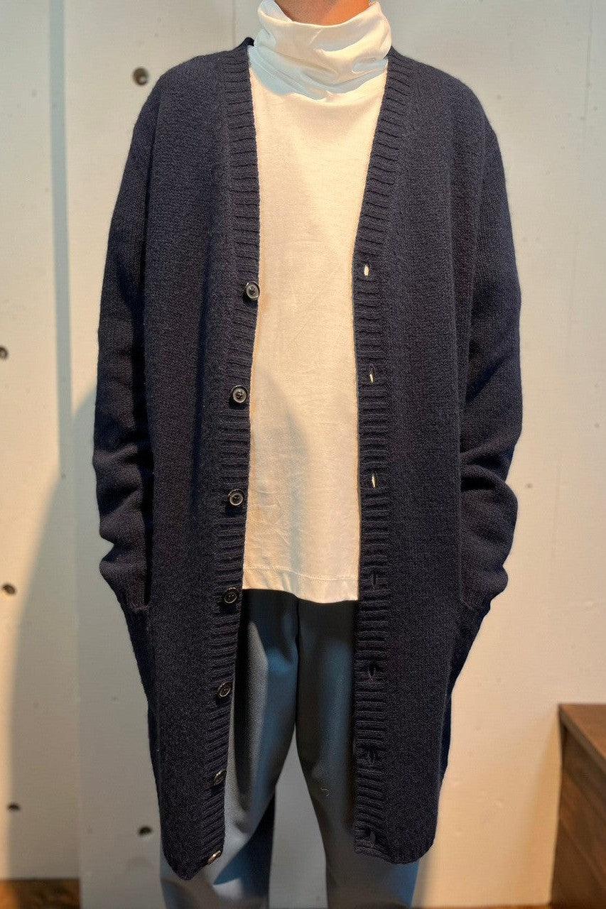 Maison Margiela-WOOL LONG KNIT CARDIGAN-NOWALL