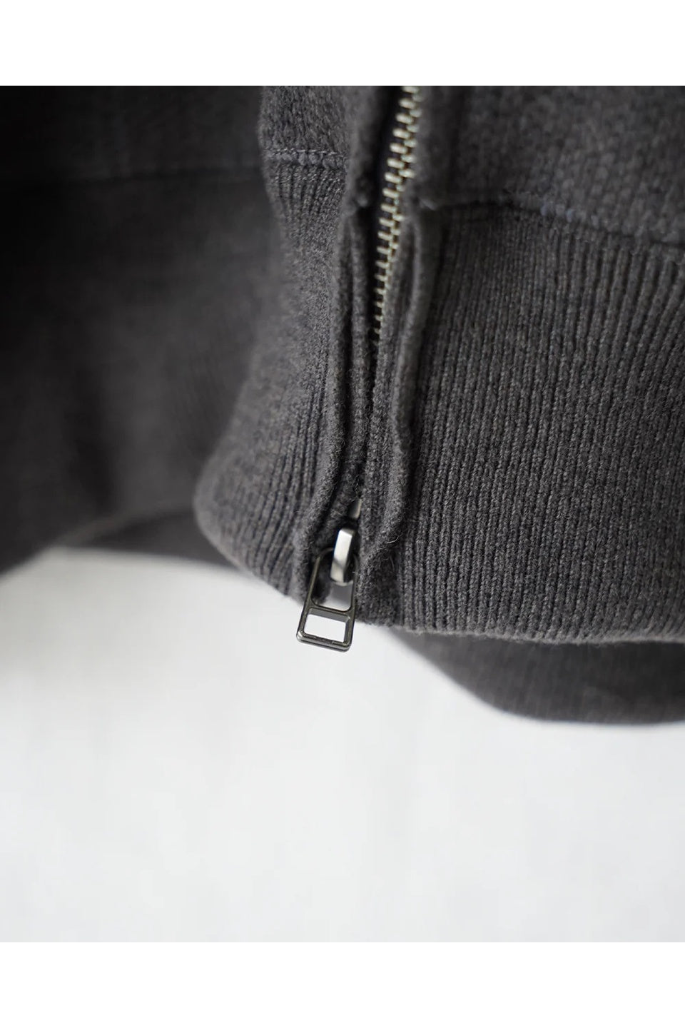 MAYKAM-WOOL SWEAT ZIP HOODIE-NOWALL