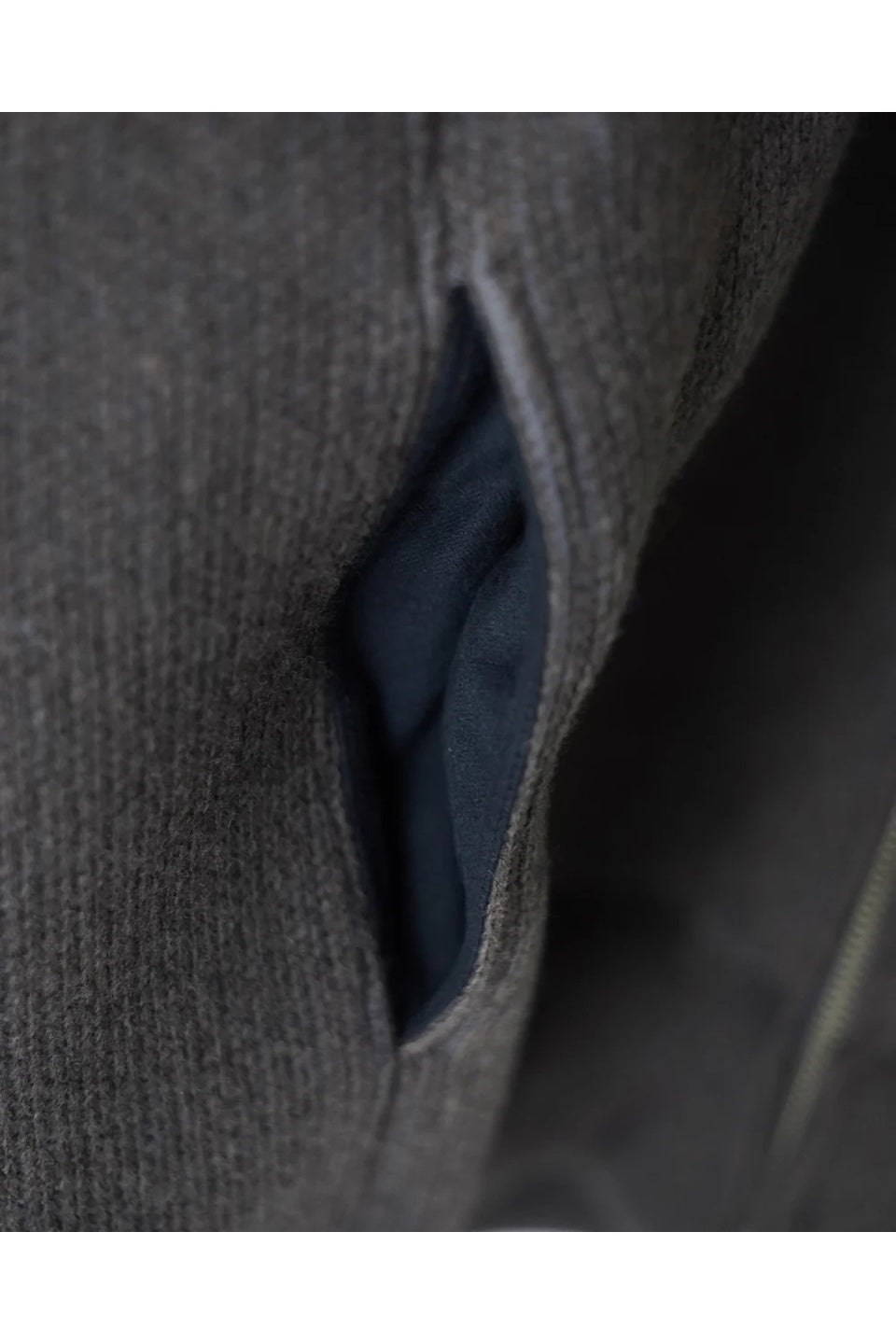 MAYKAM-WOOL SWEAT ZIP HOODIE-NOWALL