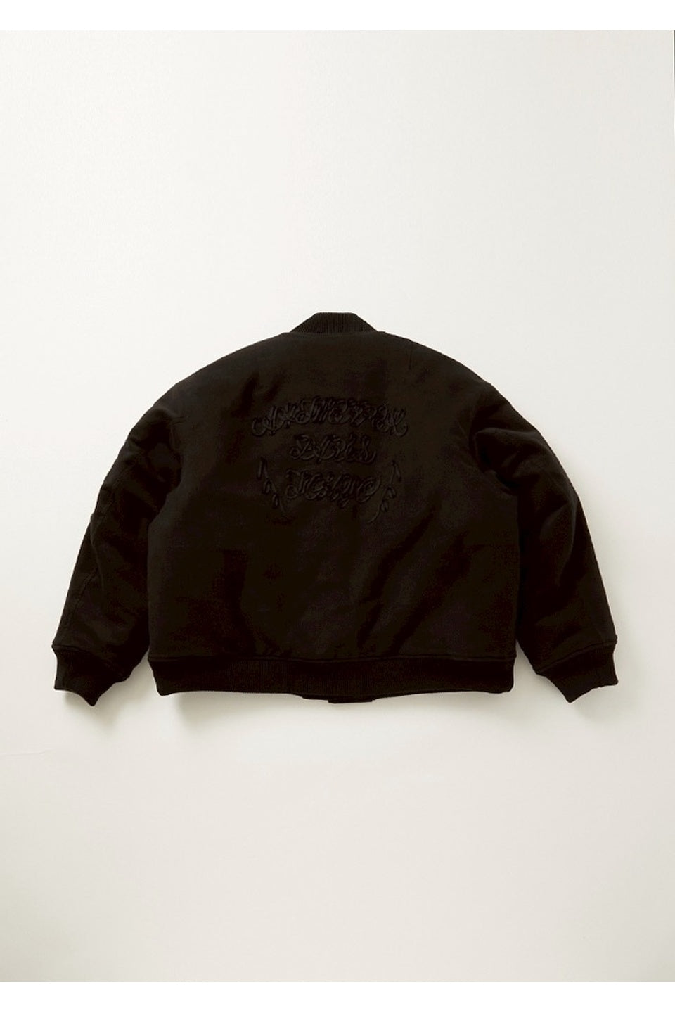 ALMOSTBLACK-WOVEN CODE EMBROIDERY BLOUSON-NOWALL