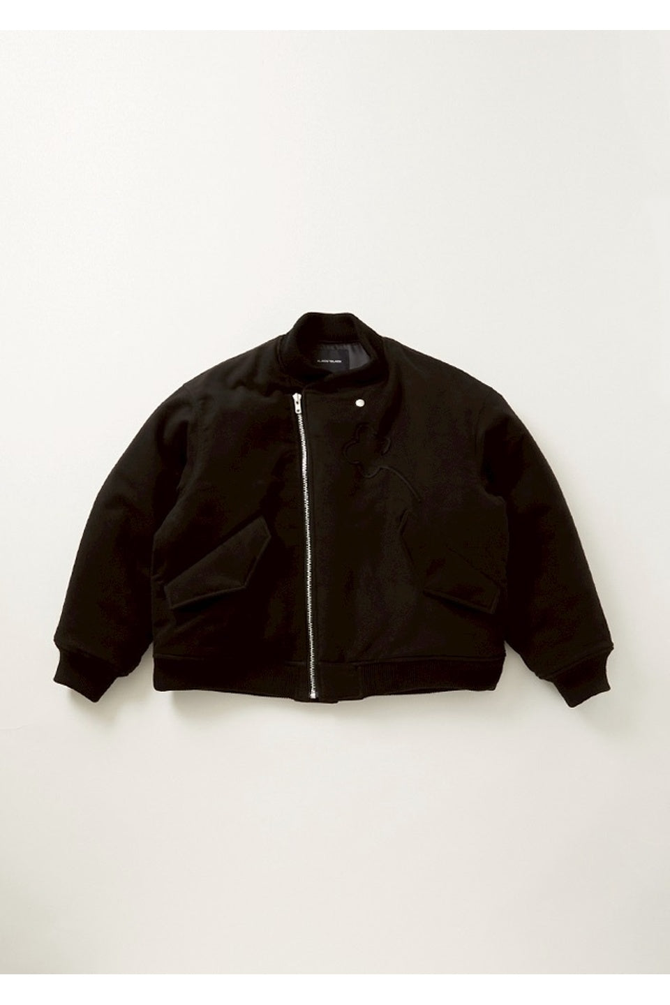 ALMOSTBLACK-WOVEN CODE EMBROIDERY BLOUSON-NOWALL