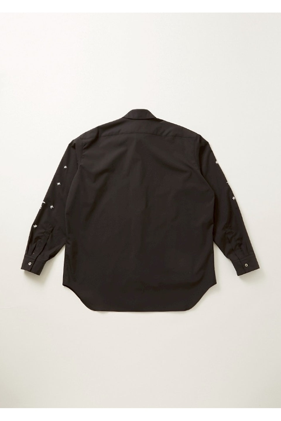 ALMOSTBLACK-WOVEN SHIBORI EMBROIDERY SHIRTS-NOWALL