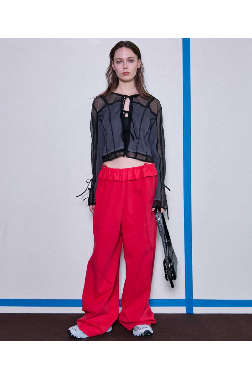 MAISON SPECIAL-Waist Ruffle Sweatpants-NOWALL