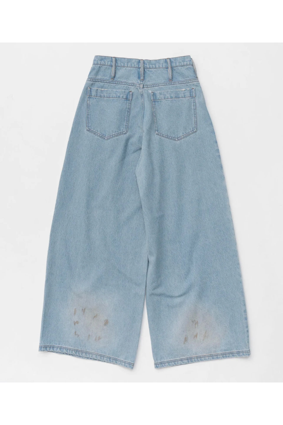 MAISON SPECIAL-Waist Tuck Wide Denim Pants-NOWALL