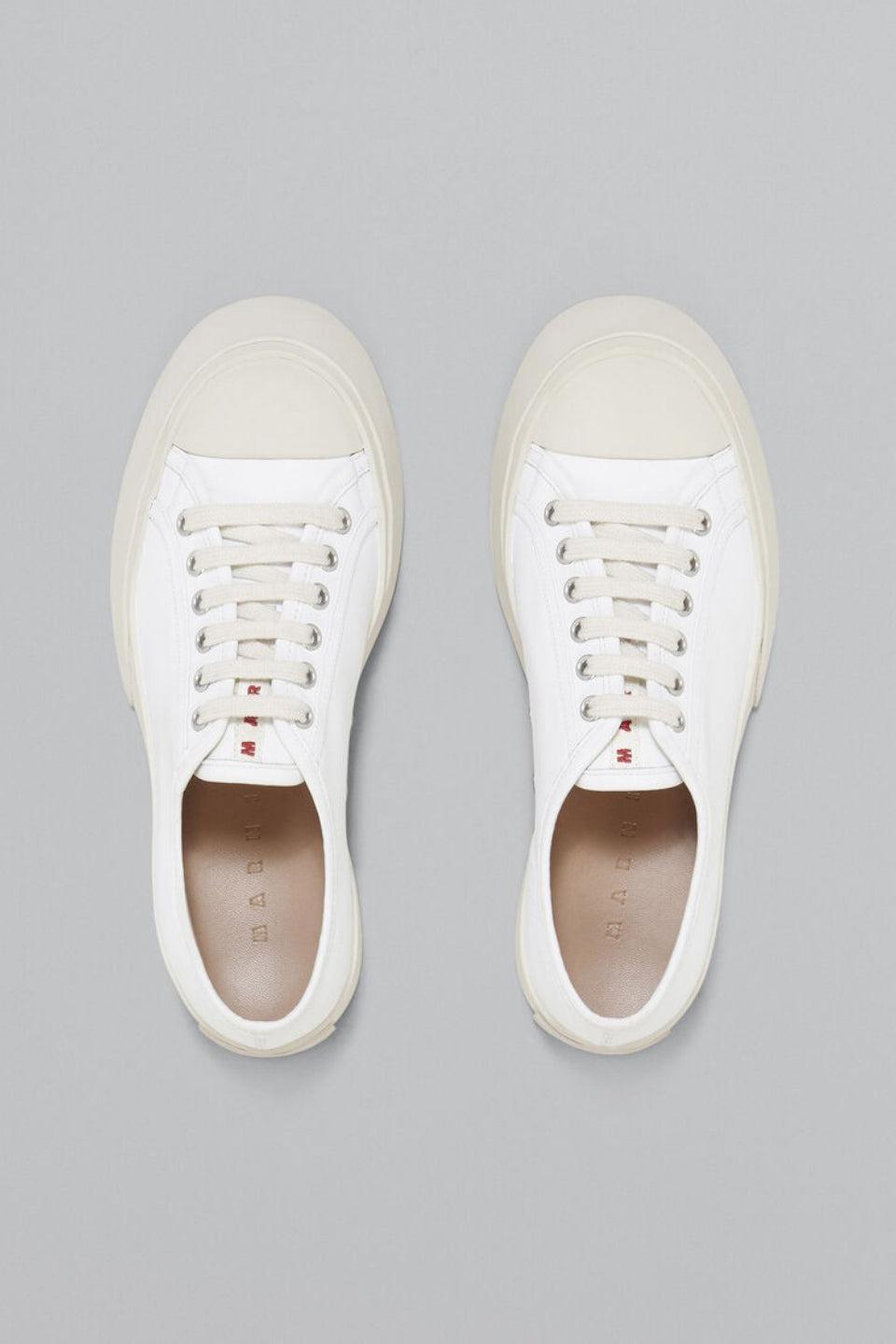 MARNI-White Nappa Leather Pablo Sneaker-NOWALL