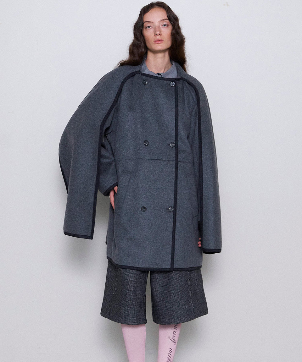 MAISON SPECIAL-Winter Scarf Tent Coat-NOWALL