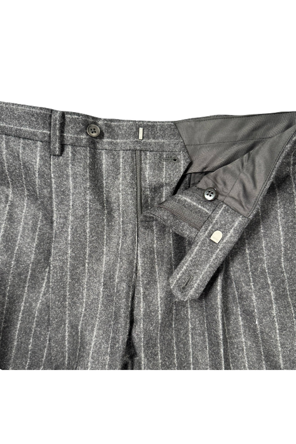 Maison M-Wool Flannel Striped Pants / Slacks-NOWALL