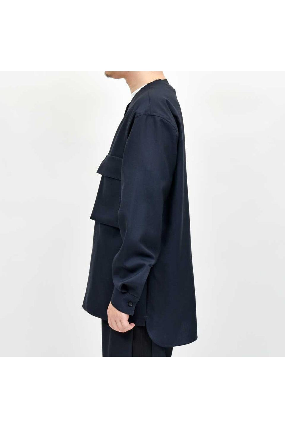 MARNI-Wool Tropical No Collor Shirts-NOWALL