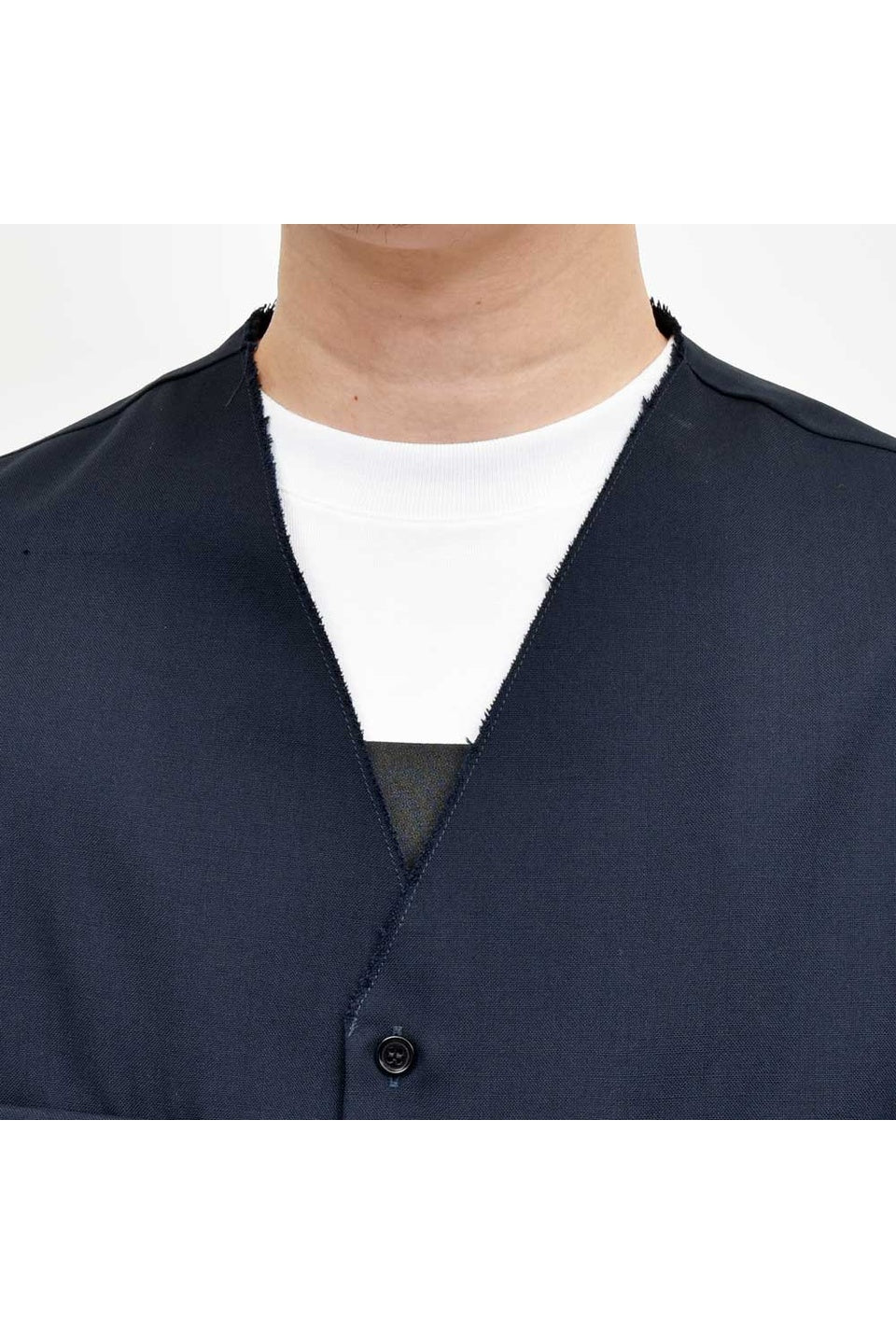 Unlikely wool tropical 半袖シャツ ネイビー Unlikely wool tropical 半袖シャツ ネイビー