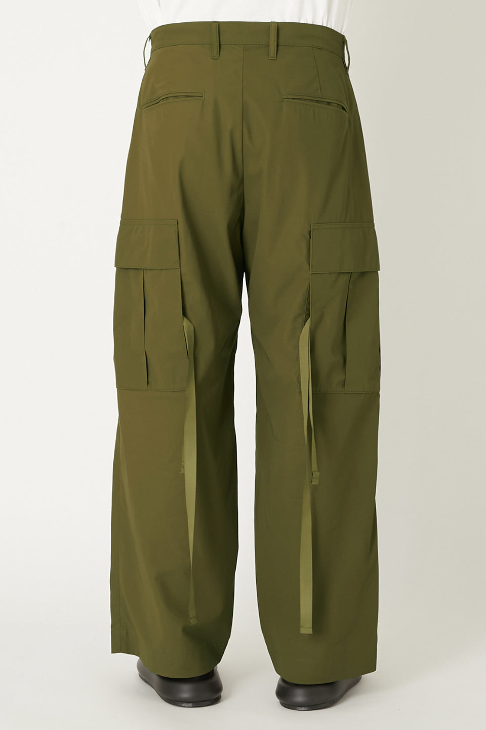 ALMOSTBLACK-Woven Wide 6pocket Pants-NOWALL