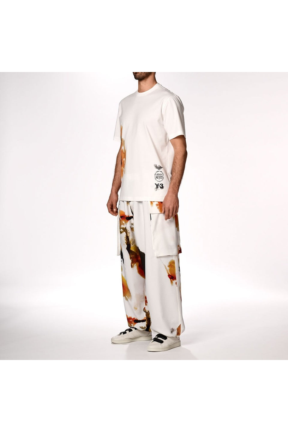 Y-3-Y-3 AOP Short Sleeve Tee-NOWALL