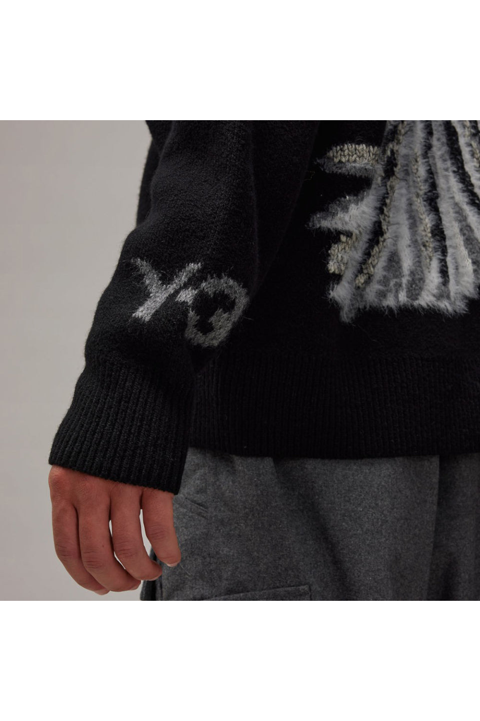 Y-3-GFX Knit Cardigan-NOWALL