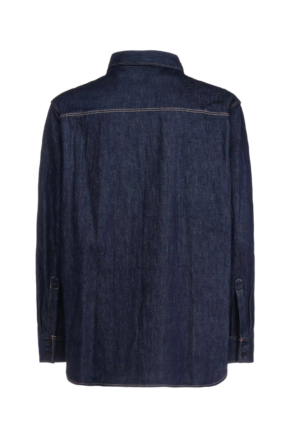 Yohji Yamamoto POUR HOMME-8OZ Denim Double Fron Shirt-NOWALL