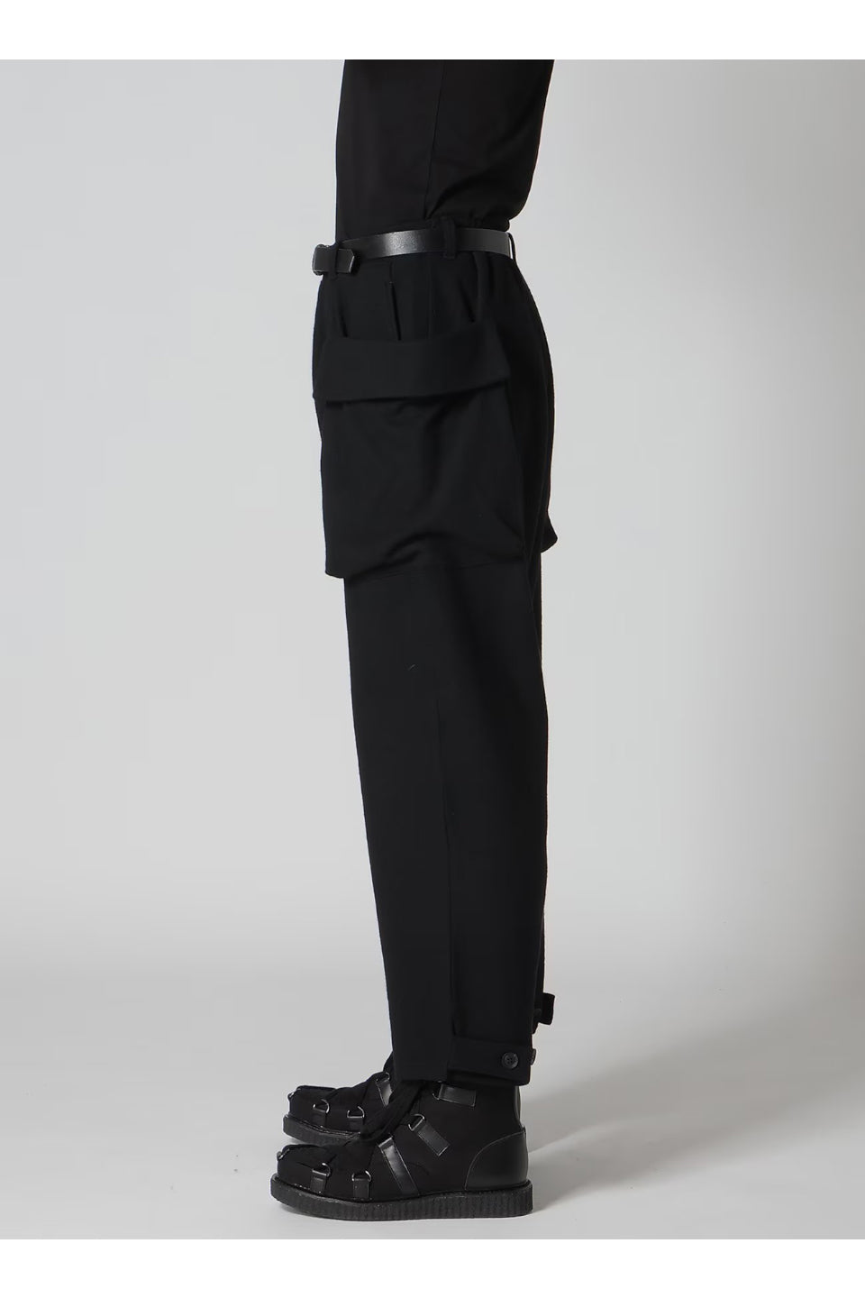 Yohji Yamamoto POUR HOMME-Soft Jersey Out Pocket Pants-NOWALL