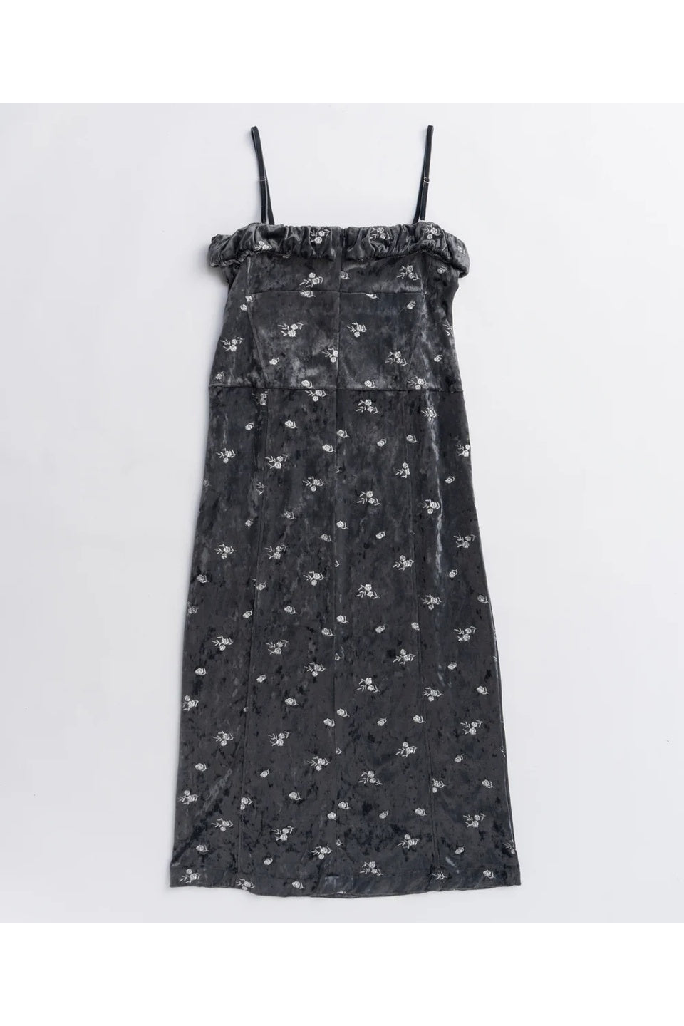 MAISON SPECIAL-【予約商品】Flower Embroidery Velour Camisole Dress-NOWALL
