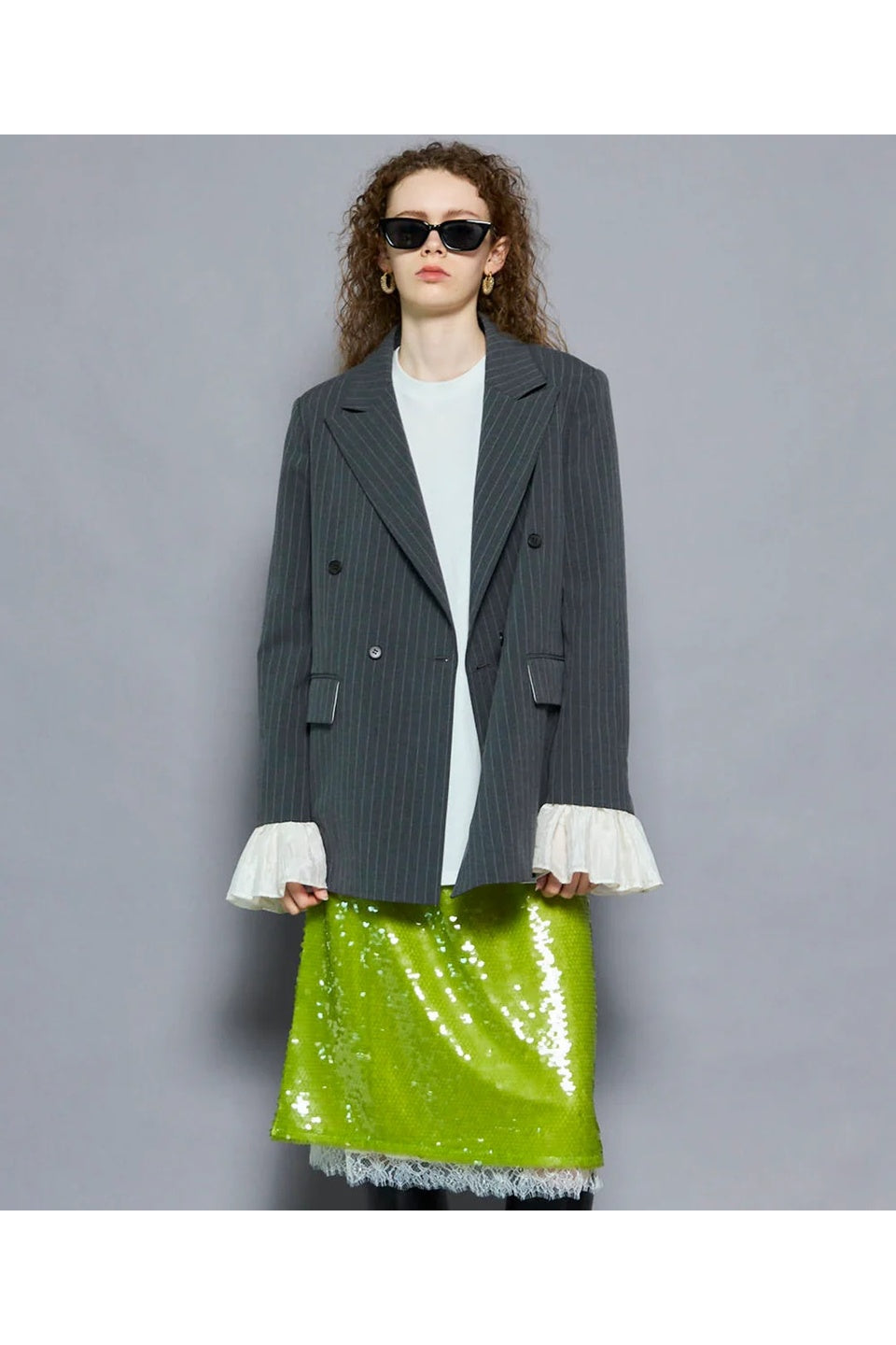 MAISON SPECIAL-【予約商品】Ruffle Sleeves Jacket-NOWALL