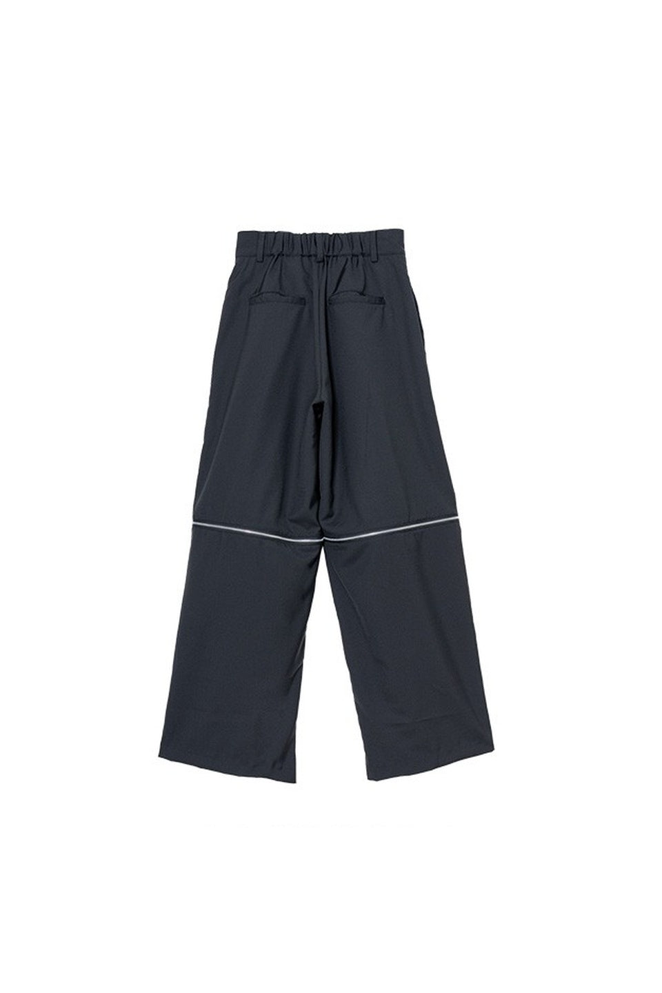 MICALLE MICALLE-Zip Detail Wide Pants-NOWALL
