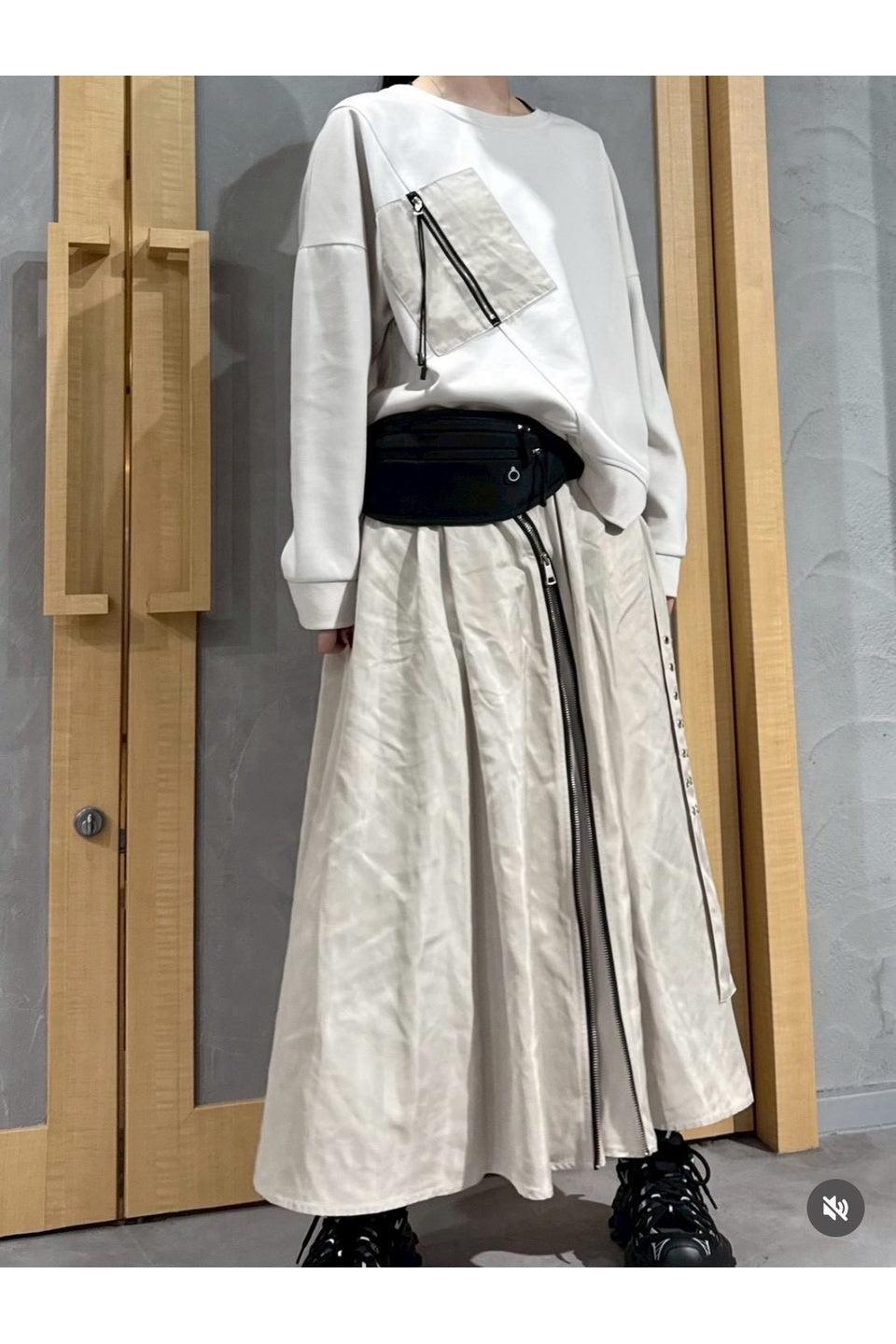 MICALLE MICALLE-Zip Pocket Sweat Set Up-NOWALL