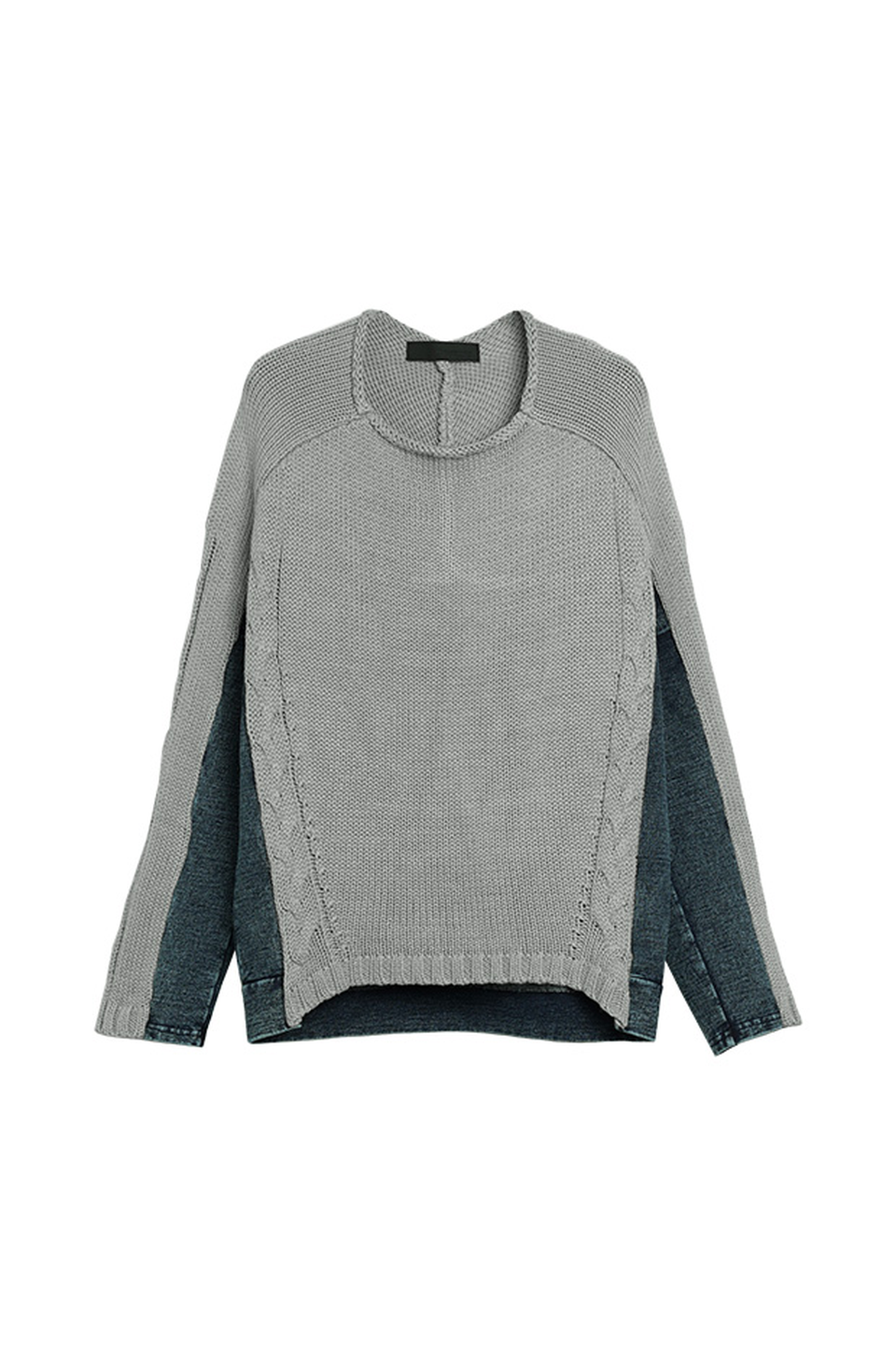 MICALLE MICALLE-denim docking knit-NOWALL