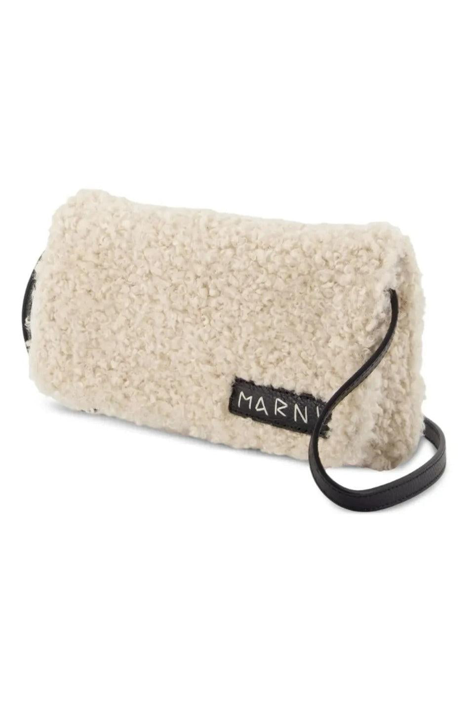 MARNI-faux-shearling crossbody bag-NOWALL