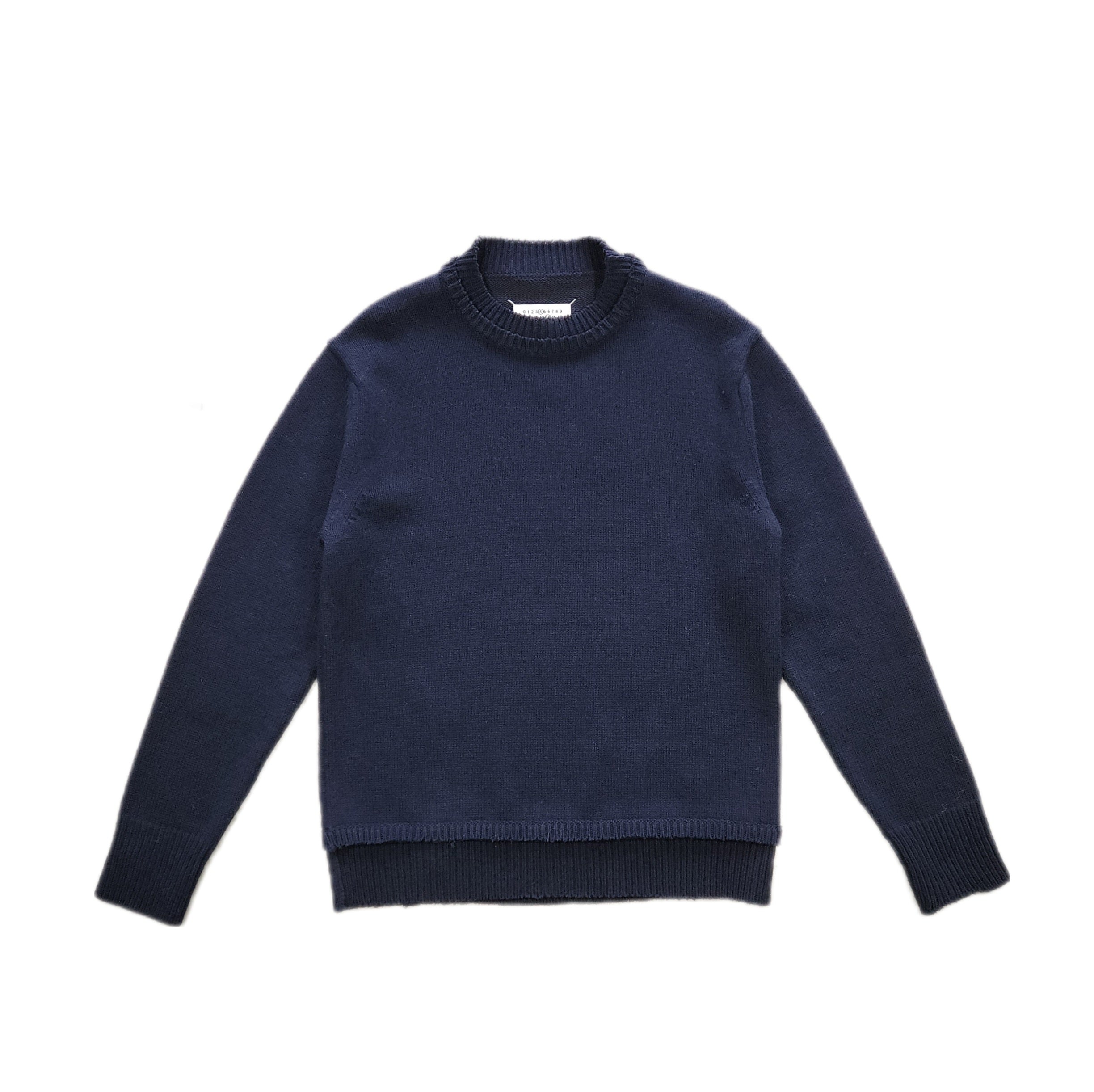 Maison Margiela-＜GENDERLESS＞ELBOW PATCH CREW NECK KNIT-NOWALL