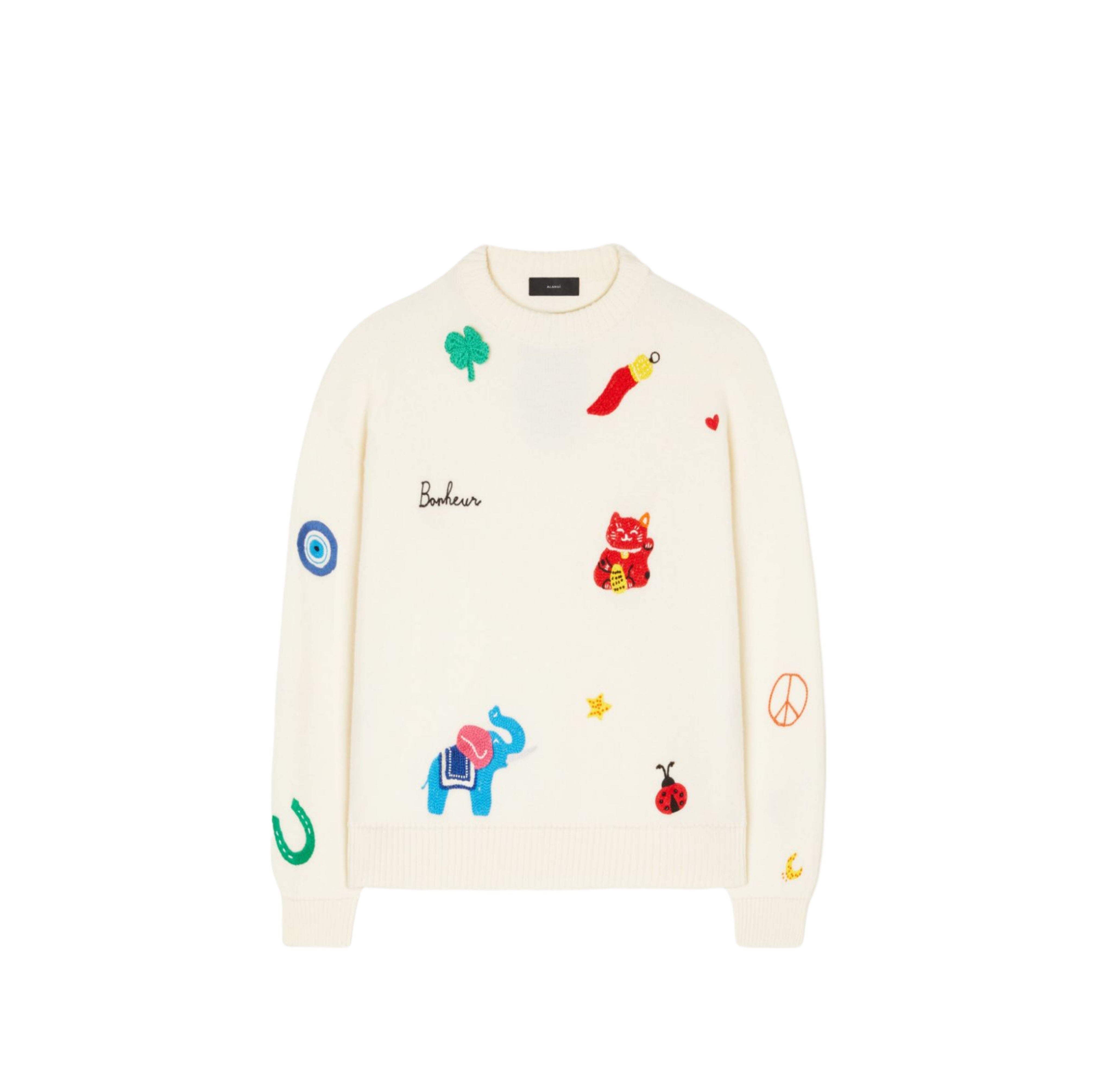 ALANUI-＜WOMEN'S＞LUCKY CHARM EMBROIDERED SWEATER-NOWALL