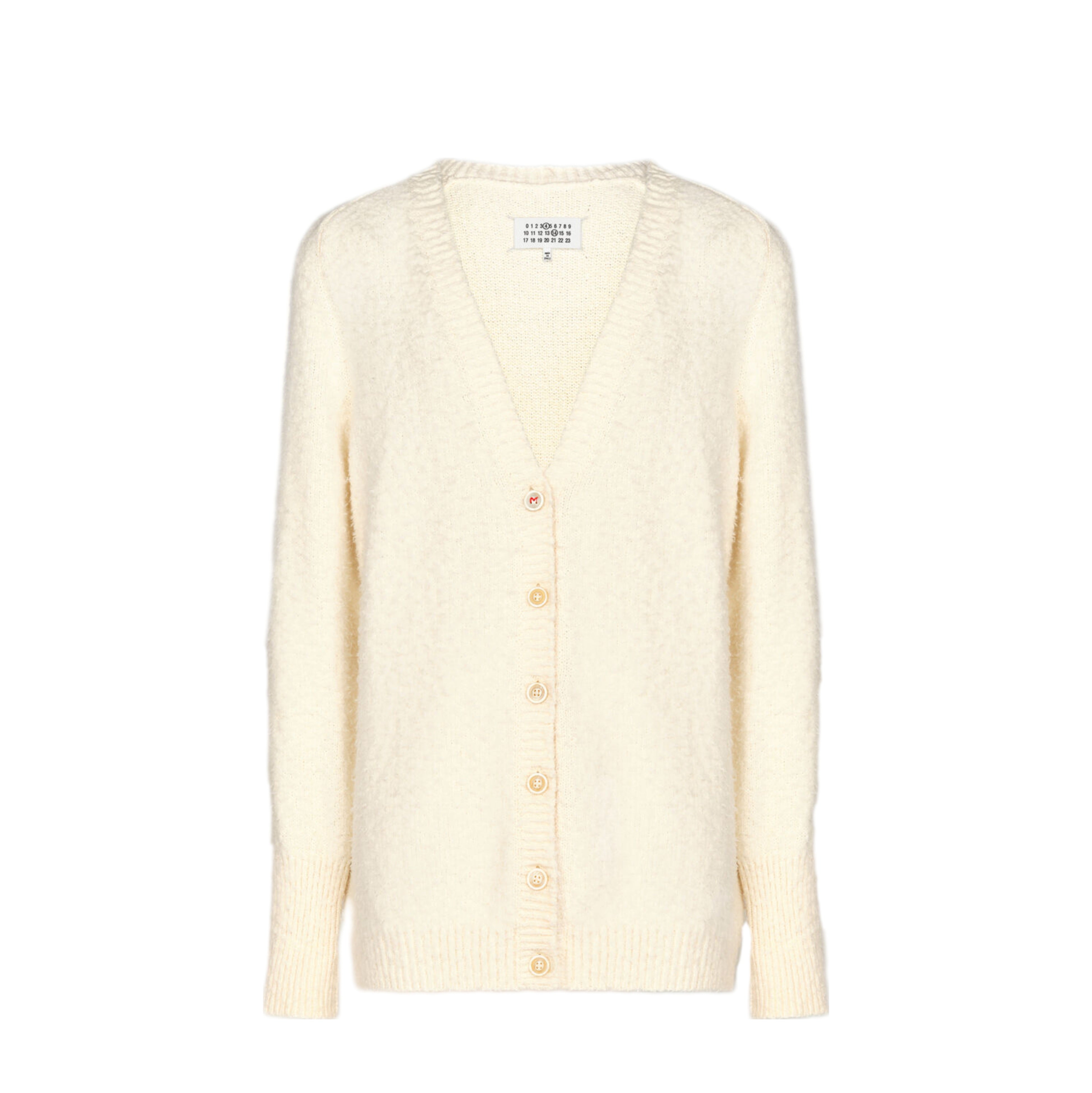 Maison Margiela-＜GENDERLESS＞OVERSIZED COTTON NYLON PILE KNIT CARDIGAN-NOWALL