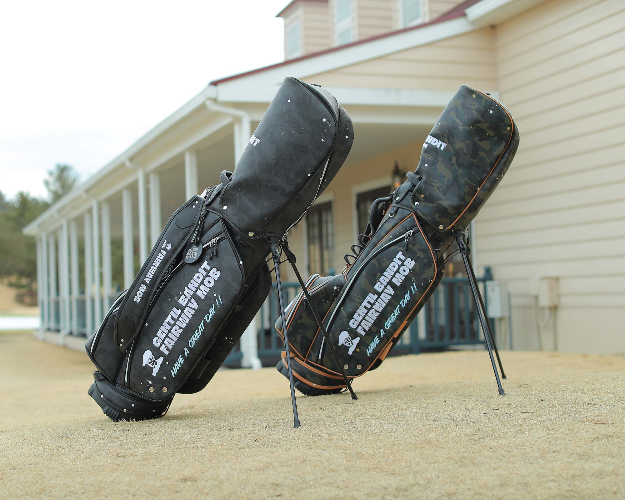 GENTIL BANDIT-FAIRWAY MOB GOLF BAG / KAHKI KAMO-NOWALL