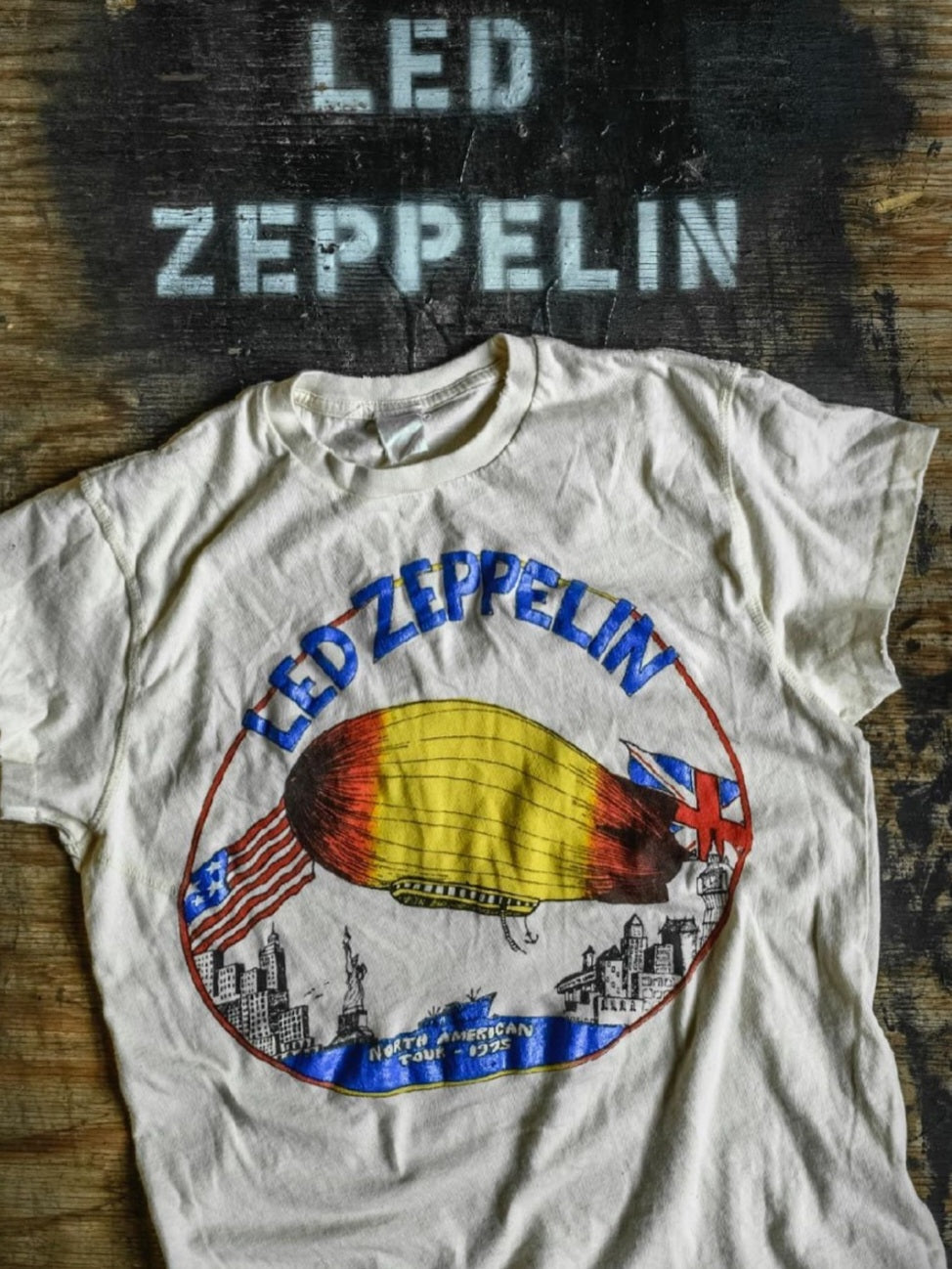 &lt;GENDERLESS&gt; Led Zeppelin 美国巡演 TEE